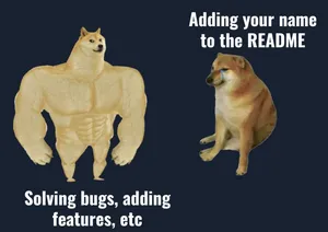 Open source contribution meme
